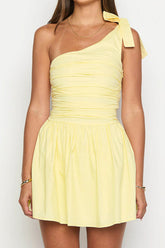 Luther Yellow Mini Dress